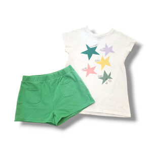 Tea Collection Zara 10/12 Reach for the Stars Shorts Tee Outfit Set